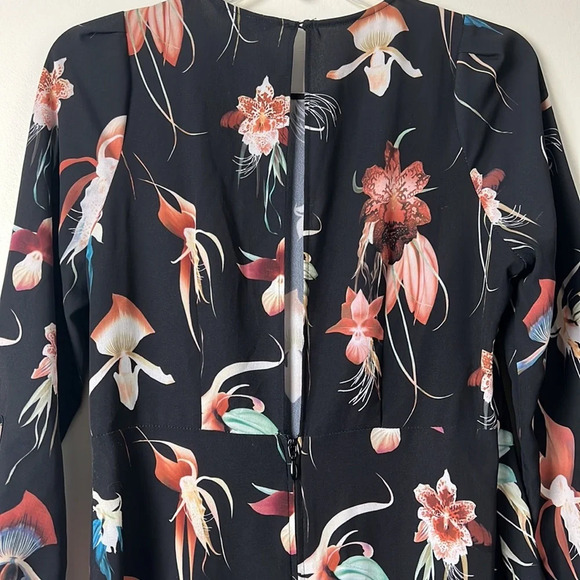 H&M Orchid Floral Dress Size 8 - Picture 8 of 13